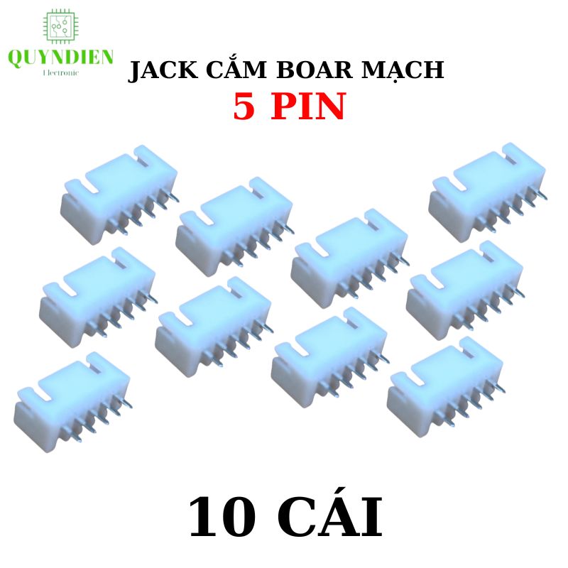 Header XH2.54 jack cắm boar mạch chân đế 5Pin