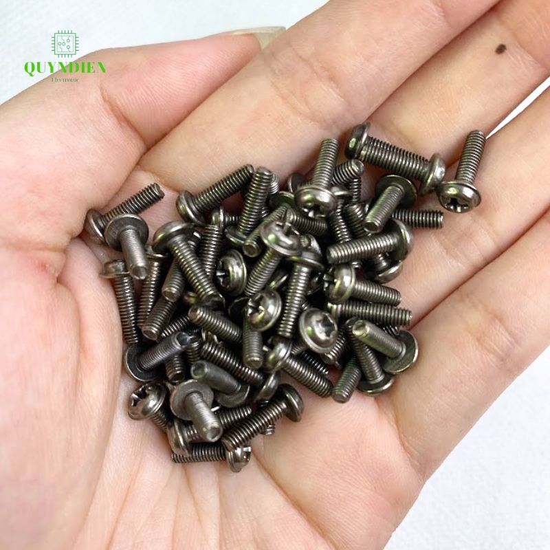 Ốc vít ren mịn M3x10mm đầu long đền dài 10mm - 100 Con