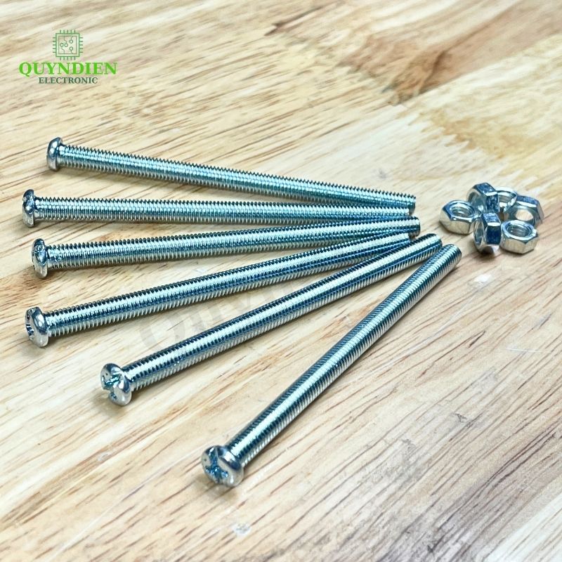 Ốc Vít M5x80mm Có Kèm Tán