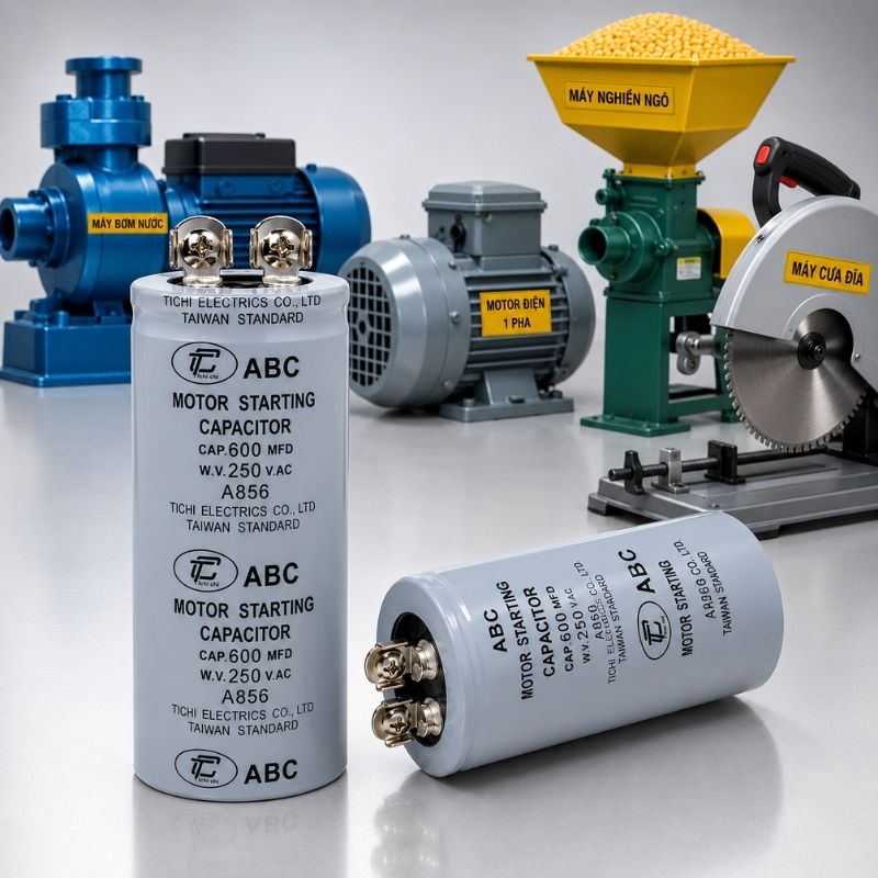 Tụ Đề Khởi Động Tinh Chi 600uF 250VAC