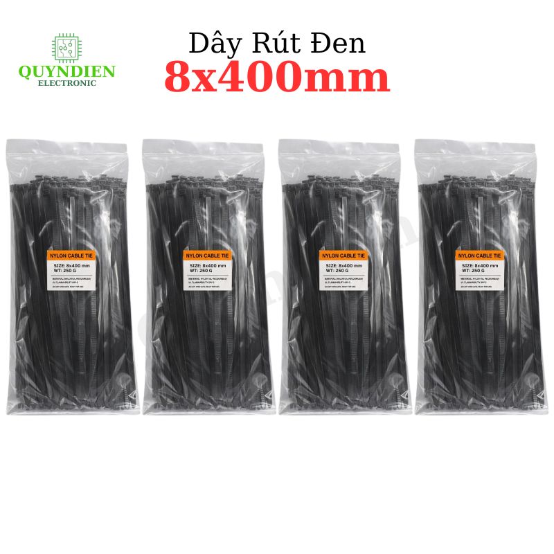 Dây Rút Nhựa Nhiều Kích Cỡ Màu Trắng Đen - Giá Bán 1Kg