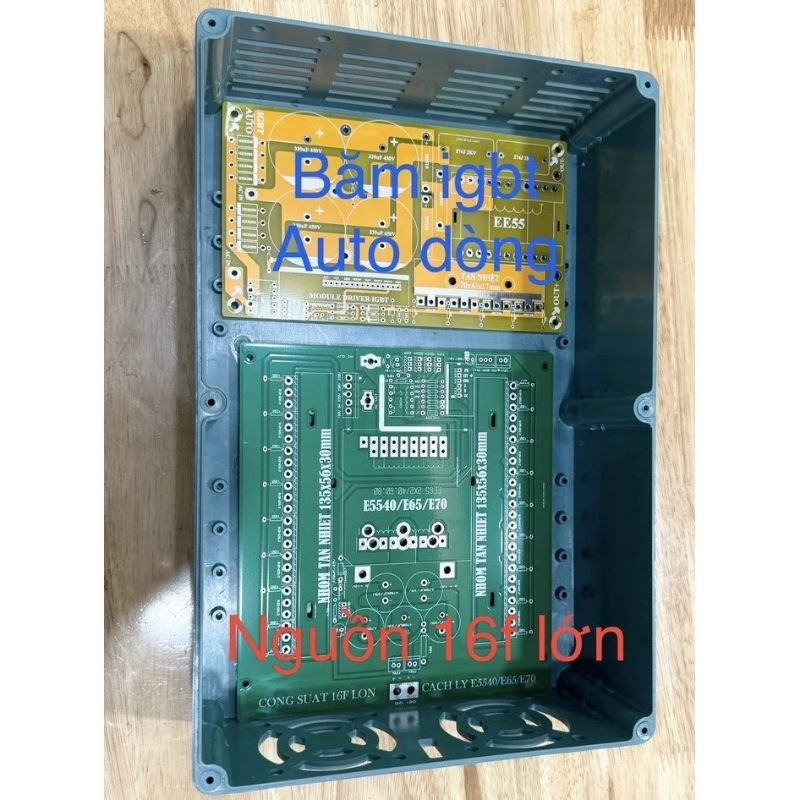 PCB nguồn 16f LỚN E65/E70 + Băm rời 4 IGBT + lái MCU 4 chế độ, aotu nguồn nước