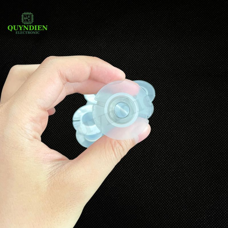 Lõi Nhựa Audio 2 Đầu Tròn Quấn Cuộn Cảm Phân Tần Loa - Màu Trắng Trong