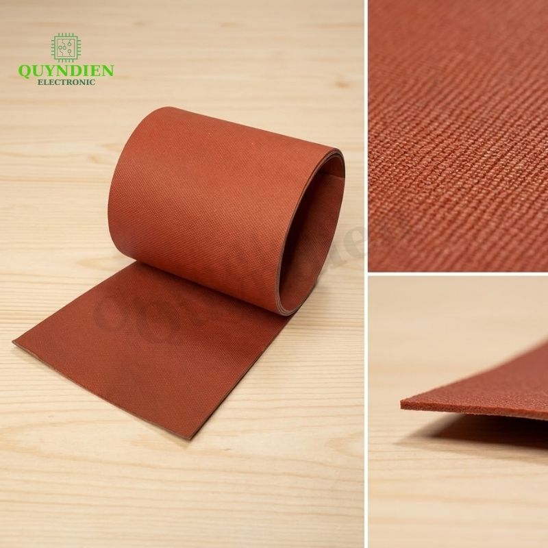 Giấy Cách Điện Làm Khuôn Biến Áp Dày 1mm Màu Đỏ