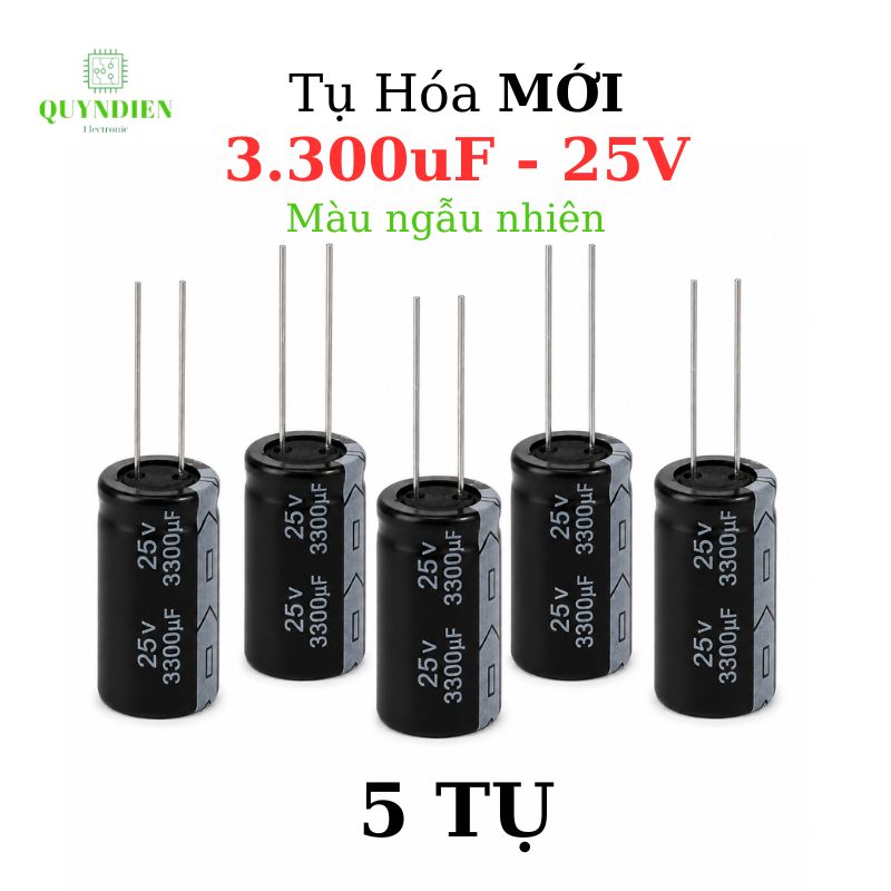 Tụ Hóa 3300uf/25v Màu ngẫu nhiên