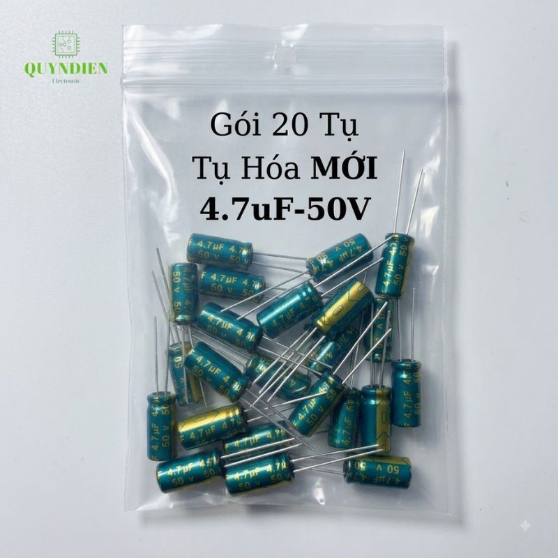 Tụ Hóa 50V 1uF 2.2uF 4.7uF 10uF 47uF