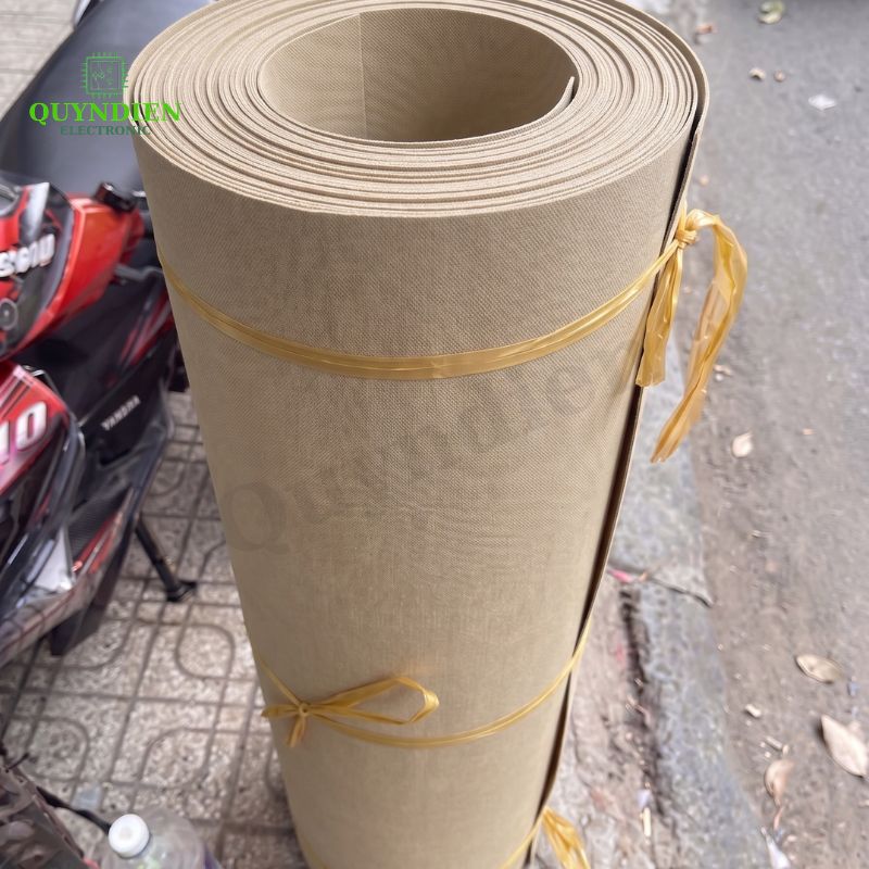 Giấy Cách Điện Làm Khuôn Biến Áp Dày 1mm Màu Vàng