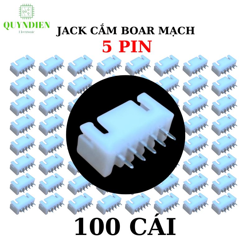 Header XH2.54 jack cắm boar mạch chân đế 5Pin