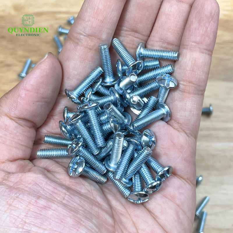Ốc Vít Đầu Dù Ren Mịn M4x17mm