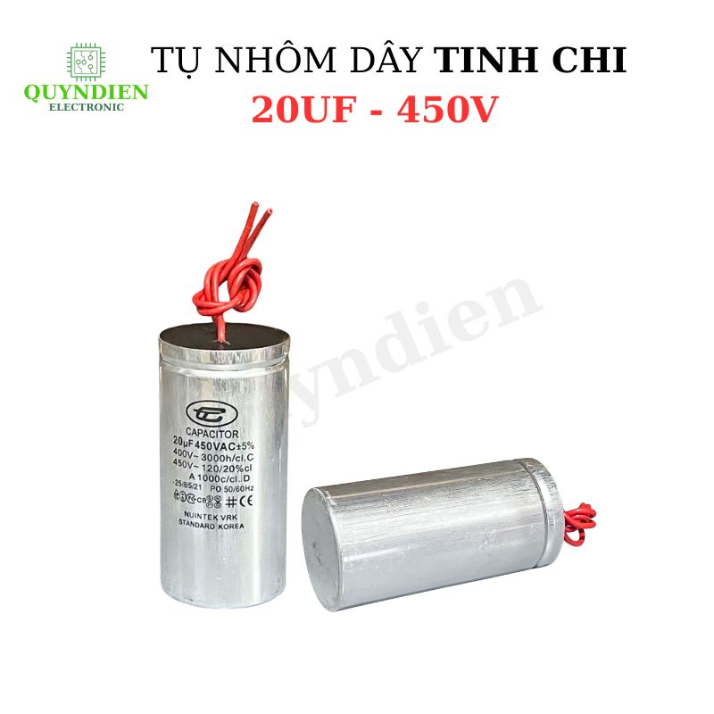 Tụ Nhôm Dây 20uF - 450V