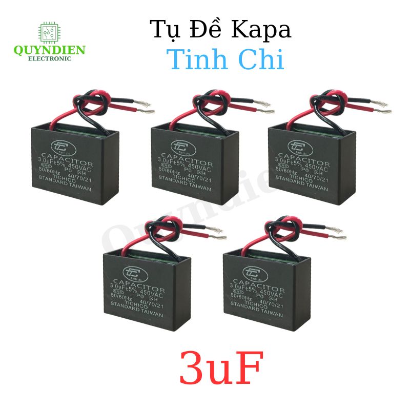Tụ Đề Kapa Vuông Tinh Chi 3uF 450VAC