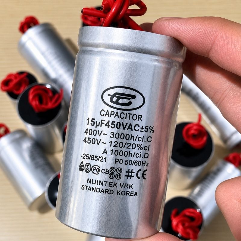 Tụ Nhôm Dây 15uF - 450V