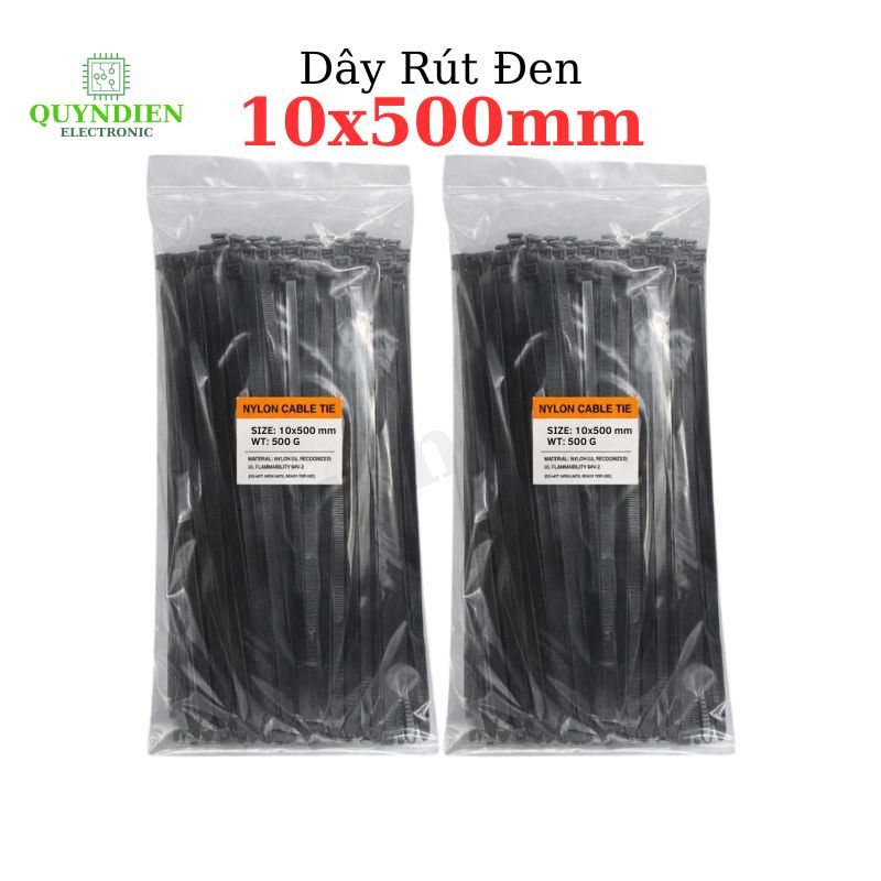 Dây Rút Nhựa Nhiều Kích Cỡ Màu Trắng Đen - Giá Bán 1Kg