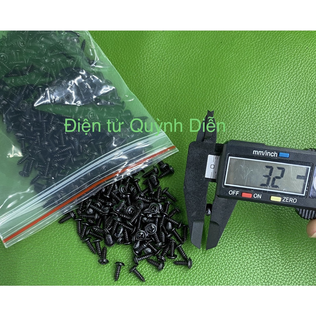 Ốc vít 3mm dài 11mm ĐEN ( túi 1Kg = 1000 gam)