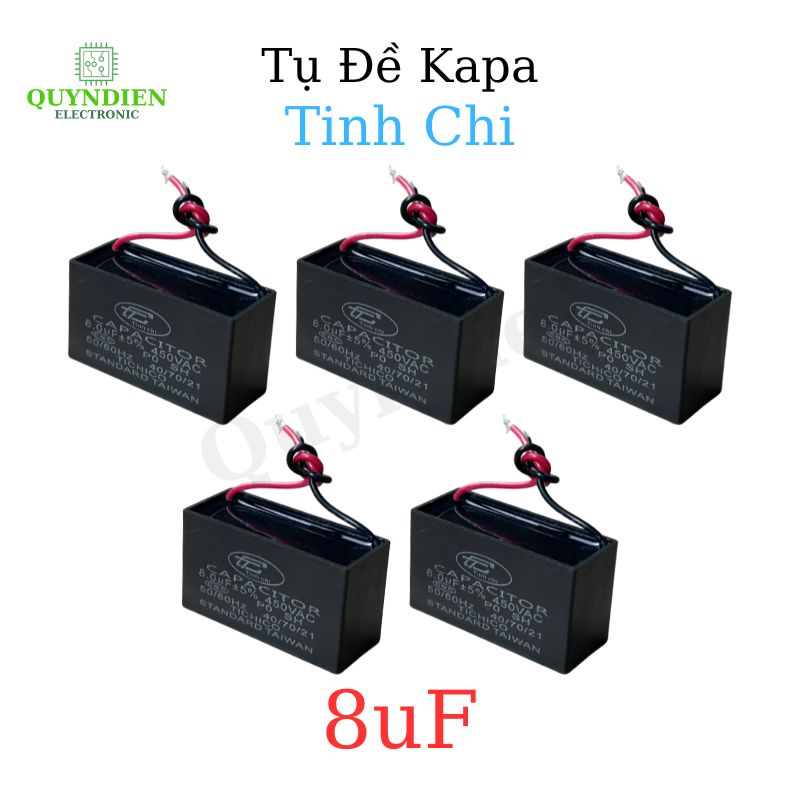 Tụ Đề Kapa Vuông Tinh Chi 8uF 450VAC