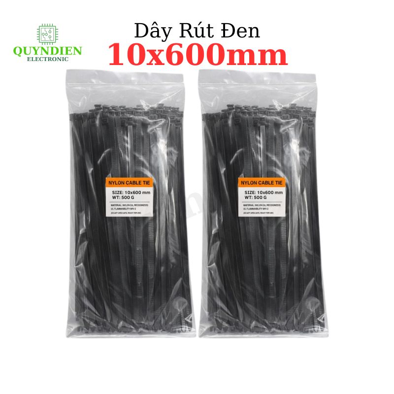 Dây Rút Nhựa Nhiều Kích Cỡ Màu Trắng Đen - Giá Bán 1Kg