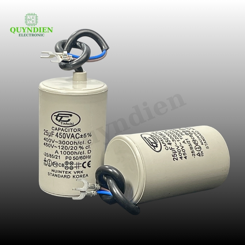 Tụ Đề Máy Bơm Nước 25uF 450V Tụ Kapa Tinh Chi