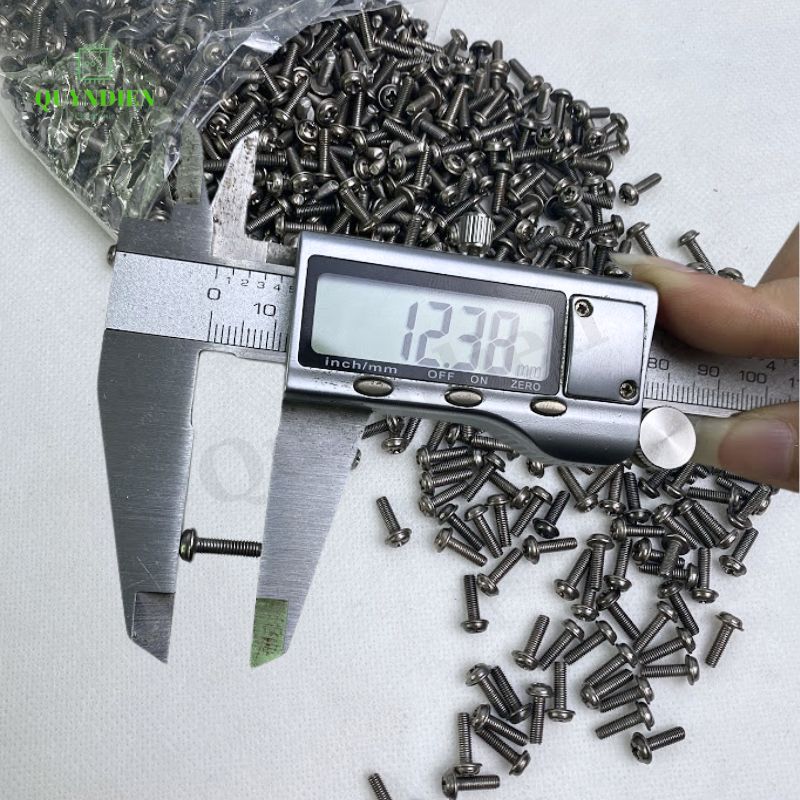 Ốc vít ren mịn M3x10mm đầu long đền dài 10mm - 100 Con