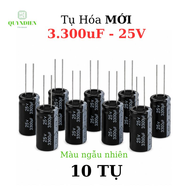 Tụ Hóa 3300uf/25v Màu ngẫu nhiên