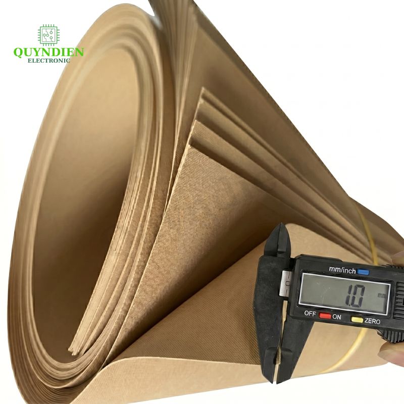 Giấy Cách Điện Làm Khuôn Biến Áp Dày 1mm Màu Vàng