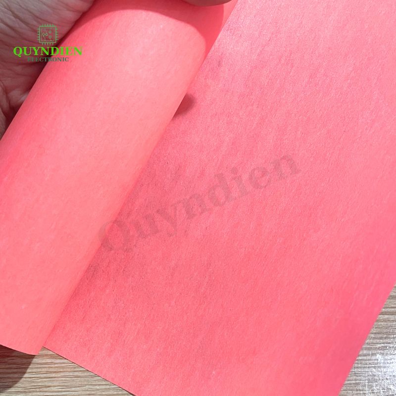Giấy Cách Điện Hồng Khổ 40x100cm Dày 0.3mm