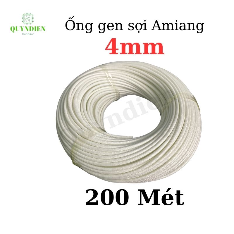 Ống Gen Sợi Thủy Tinh AMIANG Chịu Nhiệt Cao - Ống Gen Chống Cháy - Nhiều Size
