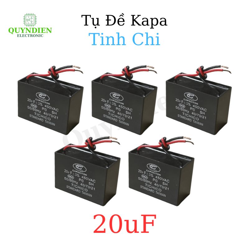 Tụ Đề Kapa Vuông Tinh Chi 20uF 450VAC
