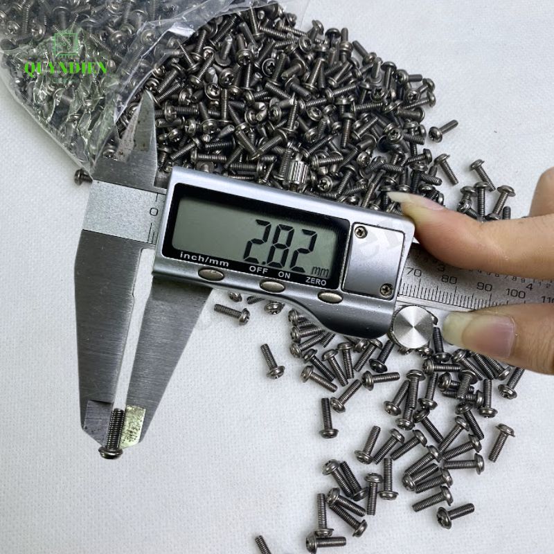 Ốc vít ren mịn M3x10mm đầu long đền dài 10mm - 1.000 Con