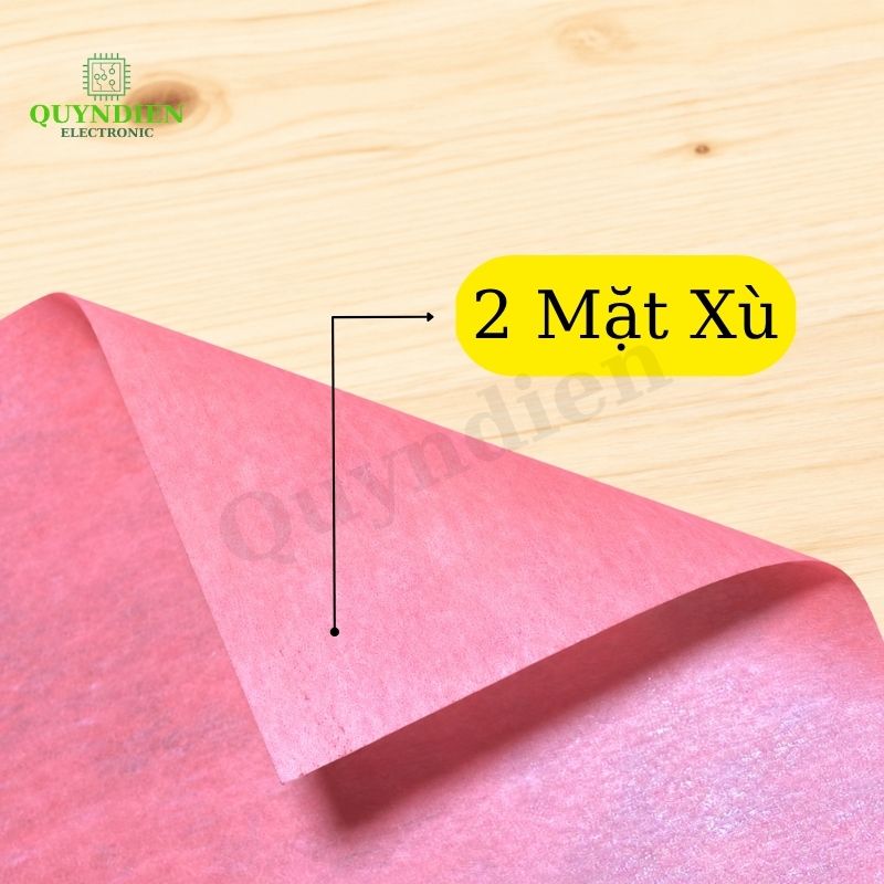 Giấy Cách Điện Hồng Khổ 1 Mét Dày 0.2mm