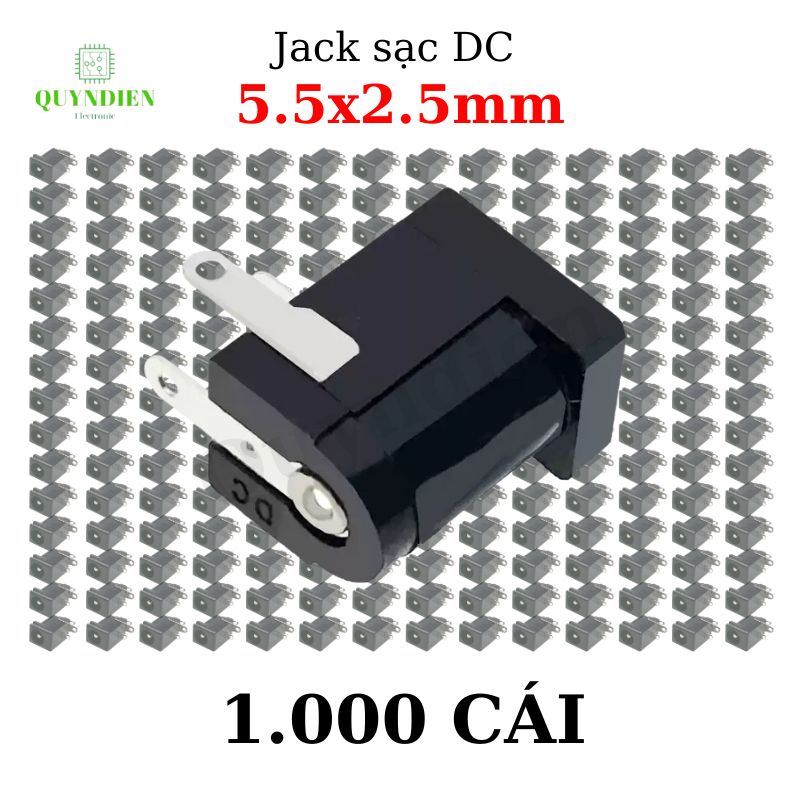 Jack, Giắc sạc DC 5.5x2.5mm Loại chân cắm