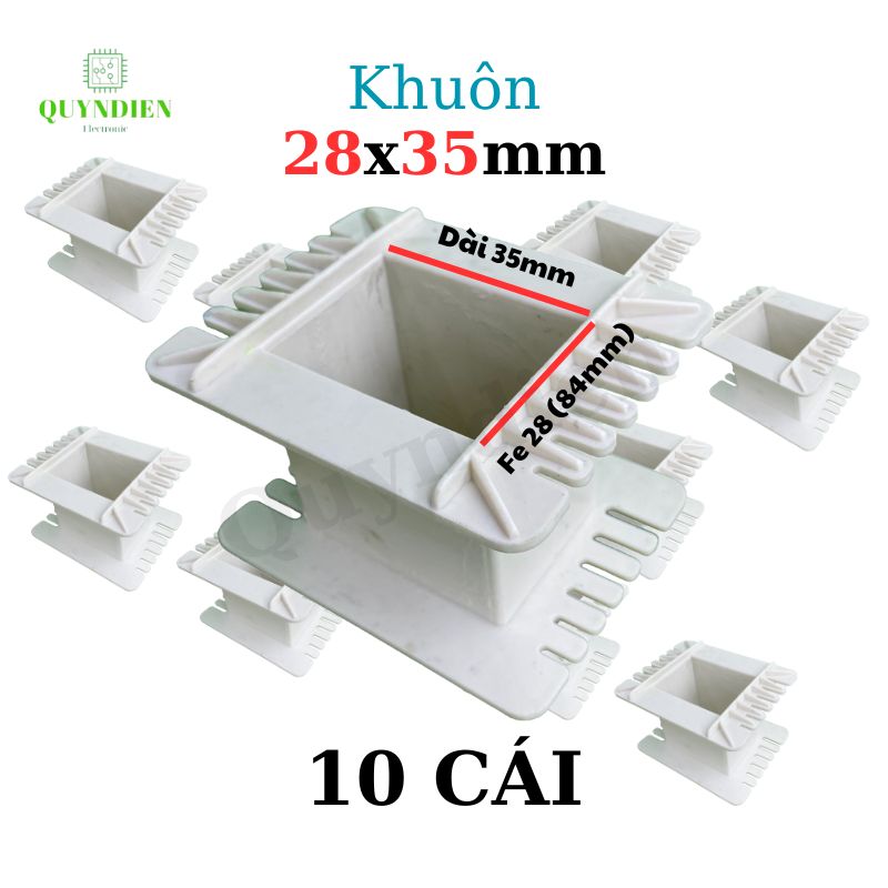Khuôn nhựa quấn biến áp Fe silic 28x35mm