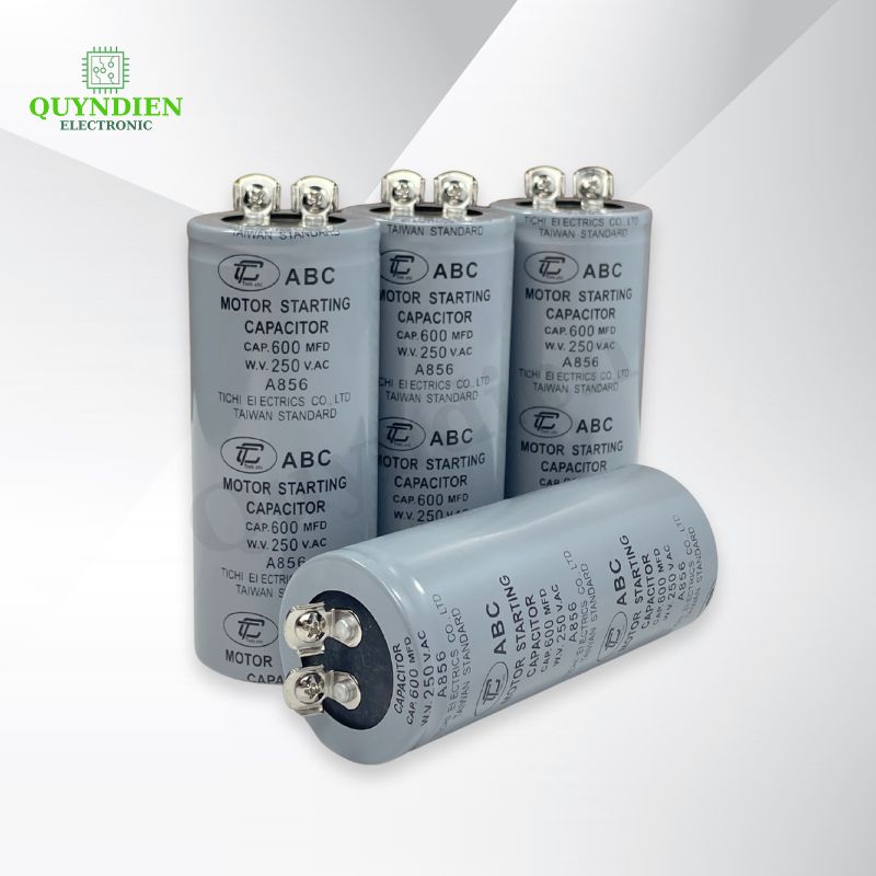 Tụ Đề Khởi Động Motor 600uF 250VAC Tụ Kapa TinhChi ABC