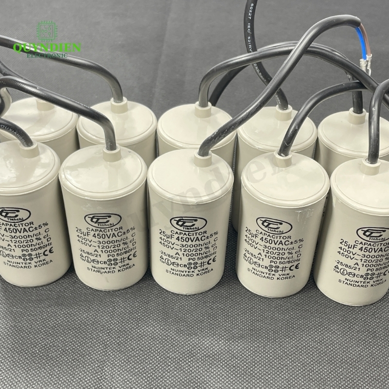 Tụ Đề Máy Bơm Nước 25uF 450V Tụ Kapa Tinh Chi