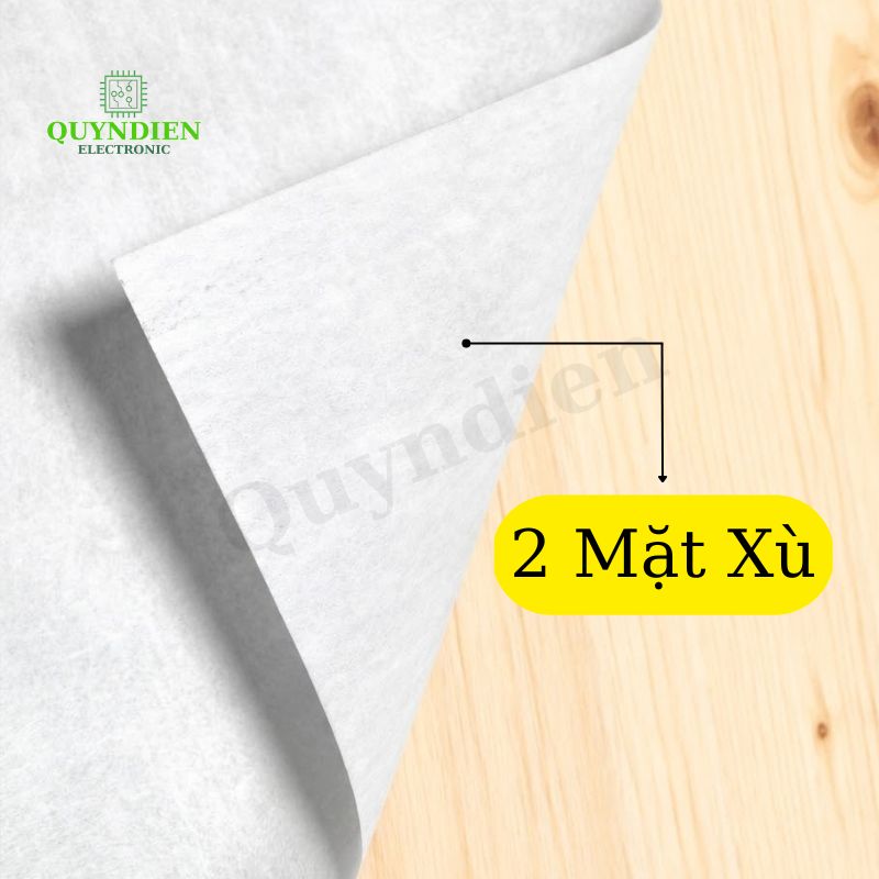 Giấy Phim Cách Điện Trắng 2 Mặt Xù Dày 0.25mm