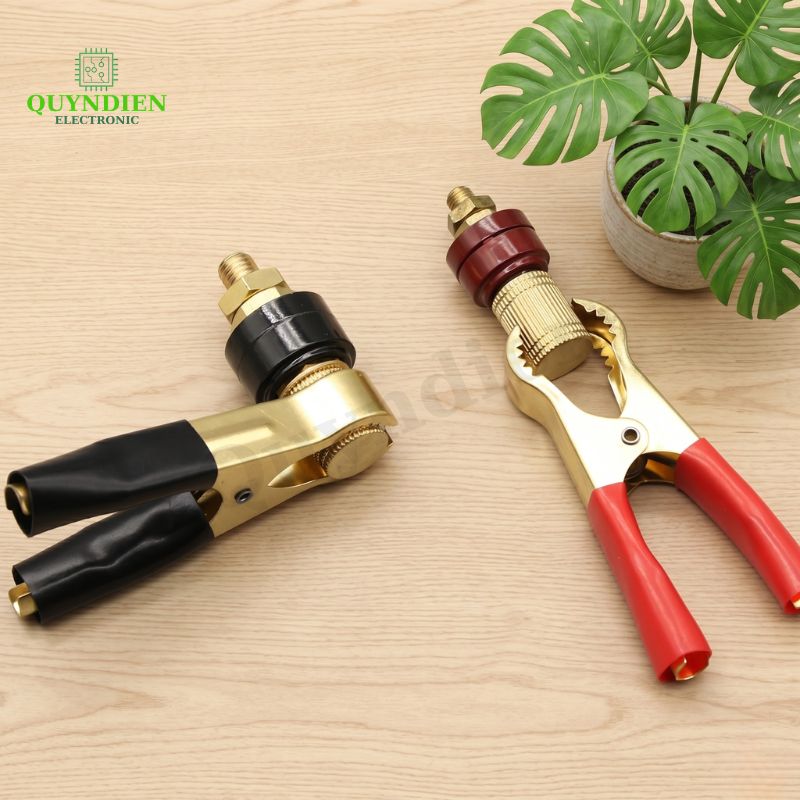 Cọc Đồng M8 Nắp Đồng Đỏ Đen