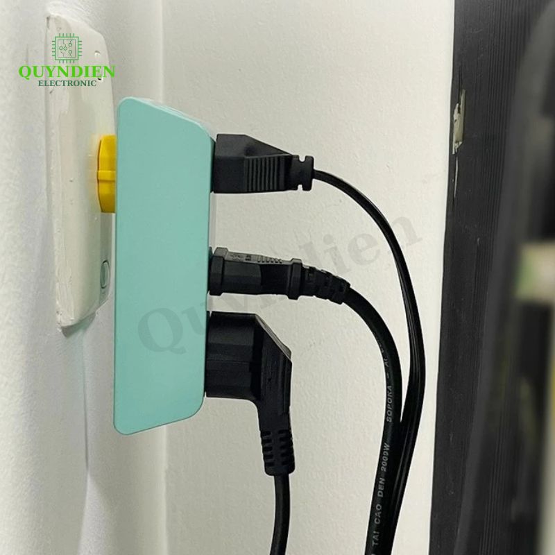 Đầu Nối Thông Minh Cổ Xoay 5 Cửa P25X Xanh