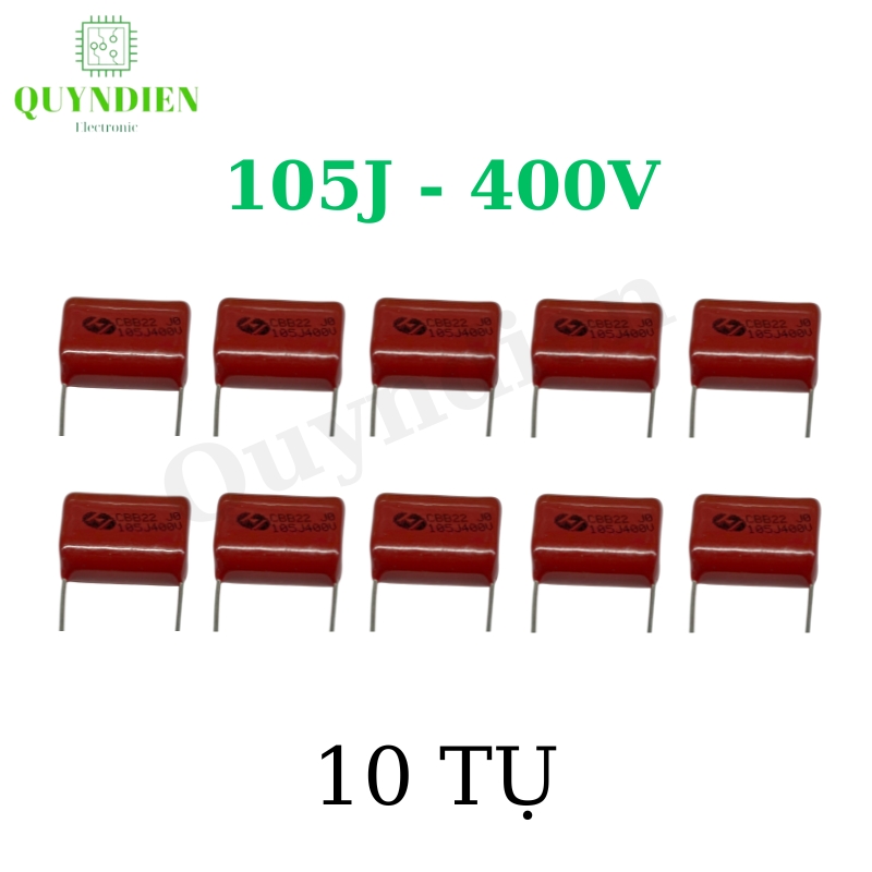Tụ kẹo Nâu Đỏ CBB22 105J-400V