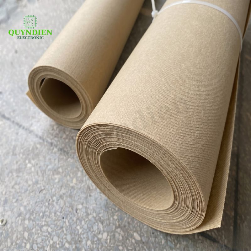 Giấy Cách Điện Làm Khuôn Biến Áp Dày 1mm Màu Vàng