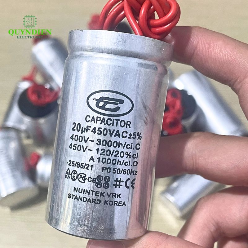 Tụ Nhôm Dây 20uF - 450V