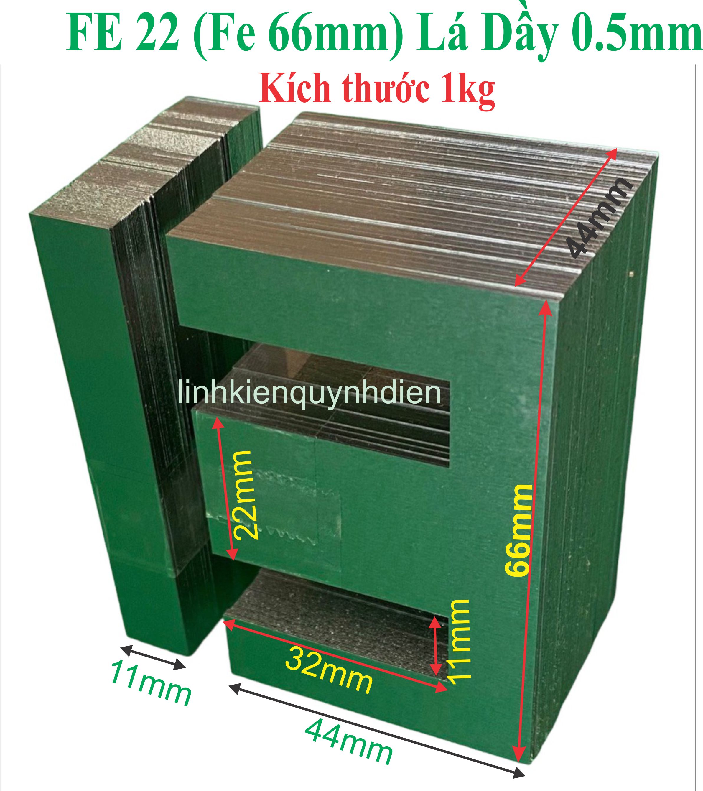 Fe silic EI lá dầy 0.5mm  [ 1kg ]