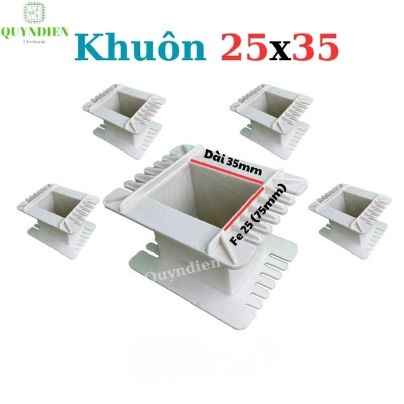 Khuôn Nhựa Quấn Biến Áp Fe Silic 25x35mm
