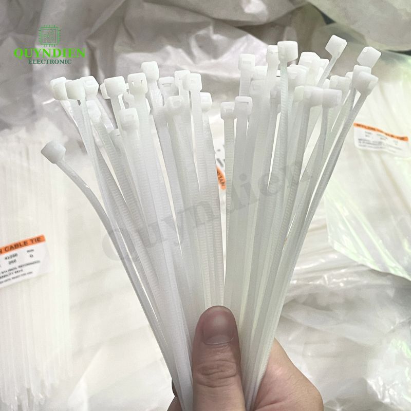 Dây Rút Nhựa Nhiều Kích Cỡ Màu Trắng Đen - Giá Bán 1Kg