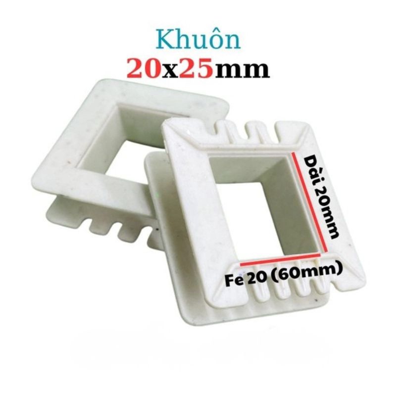 Khuôn Nhựa Quấn Biến Áp Fe Silic 20x25mm