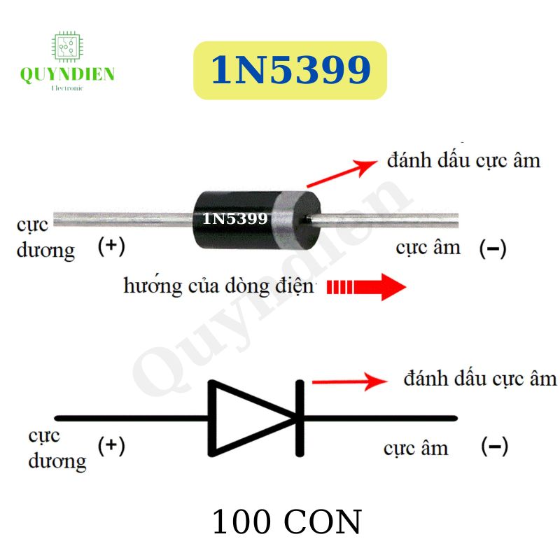 Diode Diot chỉnh Lưu 1N5399 - 1.5Ampe-1000v