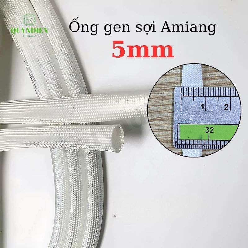 Ống Gen Amiang Sợi Thuỷ Tinh Size 5mm - Cuộn 100 Mét