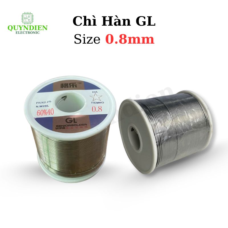 Chì Hàn GL Nhẹ Lửa 0.8mm – Thiếc Hàn Cao Cấp Loại 1