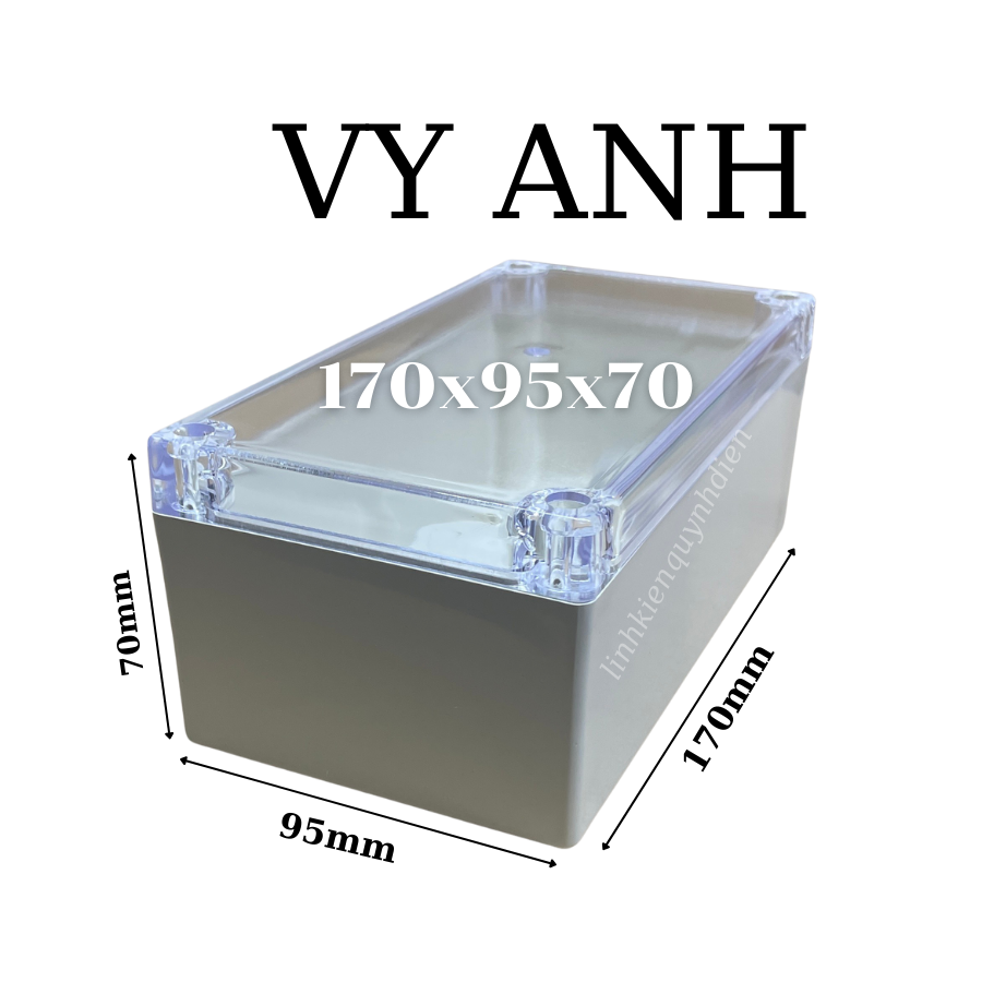 Hộp Nhựa Vy Anh 170x95x70mm Màu Trắng