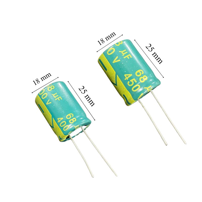 Tụ lọc nguồn 68uf  400v  tụ máy lạnh tụ điều hoà tụ mạch điện (18x25mm)