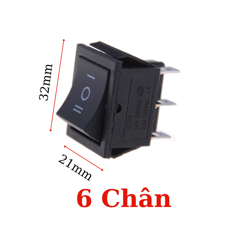 Công tắc bập bênh KCD4 250VAC-16A, 30A