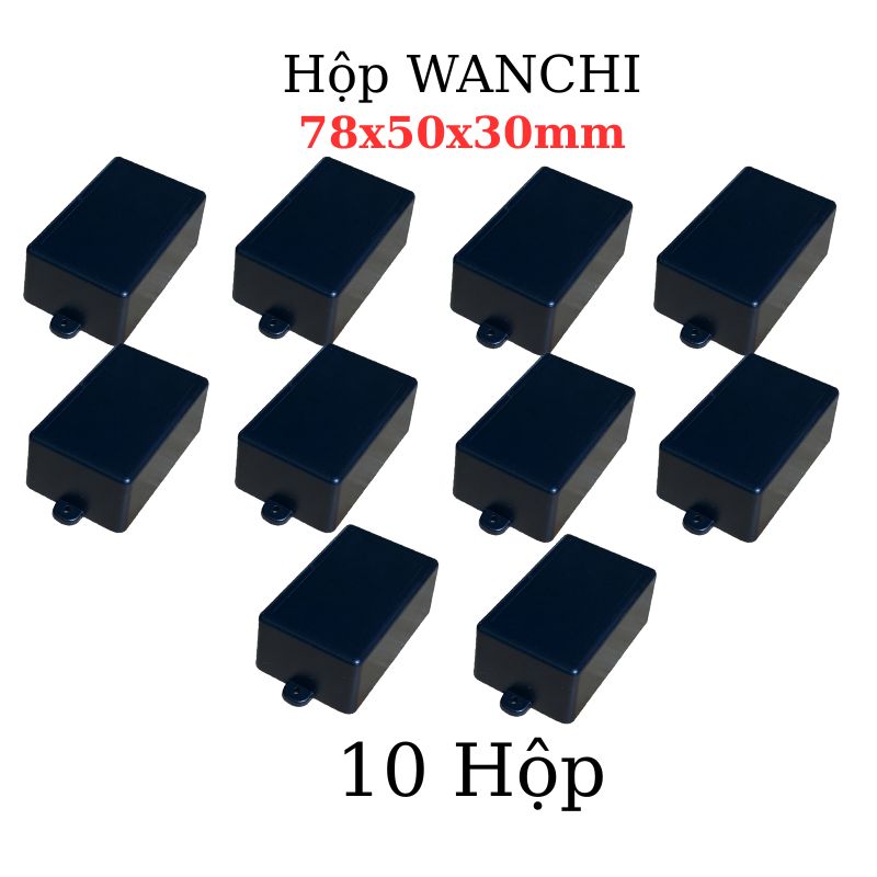 Hộp Nhựa ABS WANCHI 78x50x30mm Màu Đen